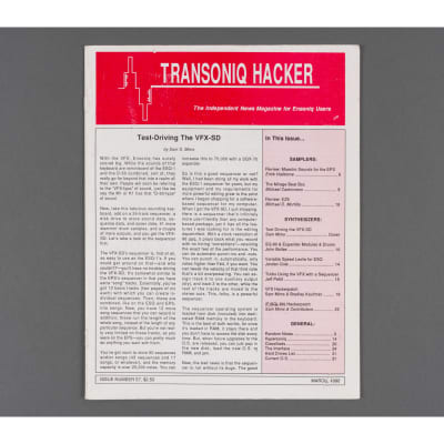Transoniq Hacker Ensoniq User's Newsletter Issue #57