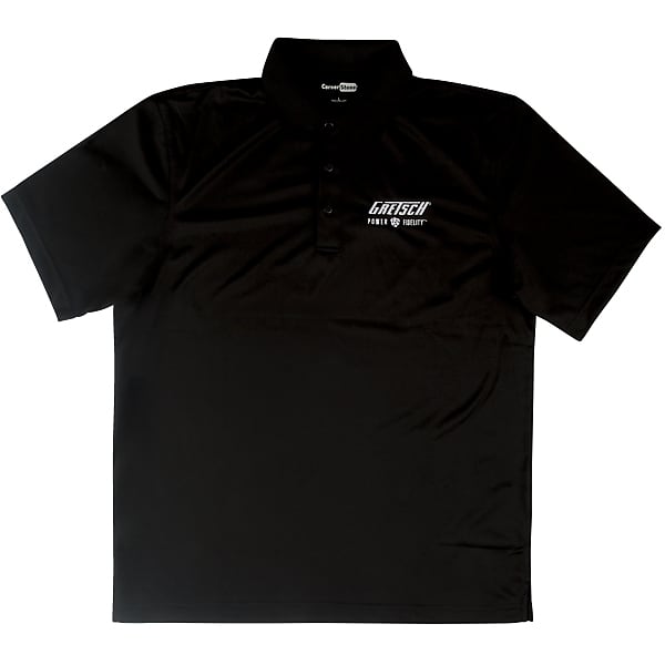 Mint Gretsch Guitars Gretsch Power & Fidelity Golf Shirt, Black, S image 1
