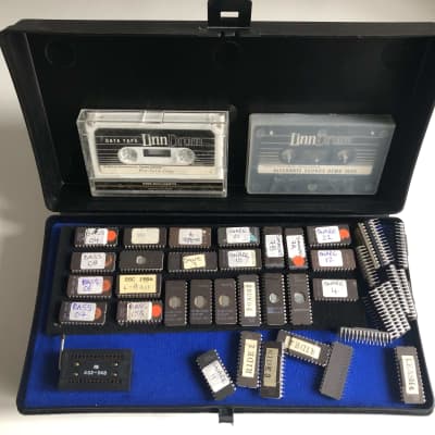 Linn Drum LM2 Sound EPROMs and original data Cassettes