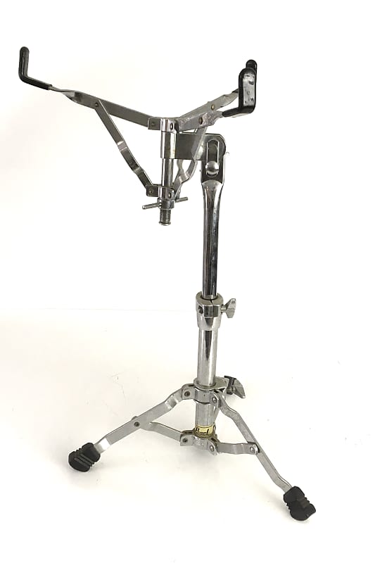 Vintage Gold Label Pearl Basket Snare Drum Stand Tri Pod Base Reverb