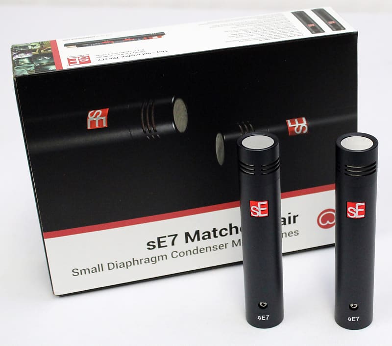 SE Electronics sE7 Matched Pair Small Diaphragm Condenser Microphones, New. image 1