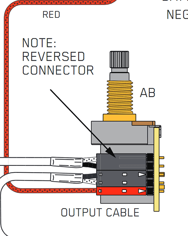 EMG AB AFTERBURNER BOOST REPLACE VOLUME OR TONE w/ ACTIVE VARIABLE GAIN  PUSH / PULL PPP & WIRING