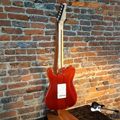 Weeping Willow Lutherie Custom T/S-Style Hybrid Electric Guitar (2000s - Red Trans) image 10