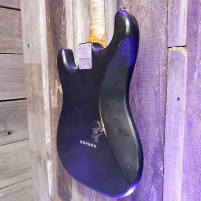 Keith Holland Custom S-ANS #1326 - Black Nitro with Red Tortoiseshell Pickguard image 5