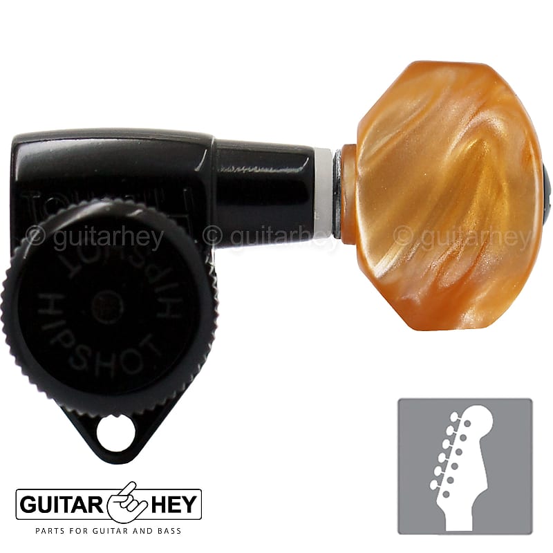 NEW Hipshot Grip-Lock STAGGERED LOCKING TUNERS 6 In Line | Reverb