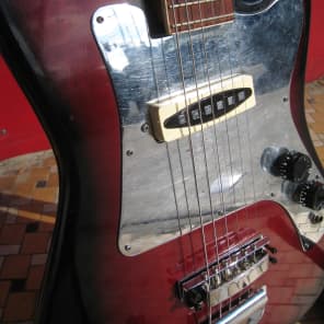 Teisco Solidbody 1960's Red image 1