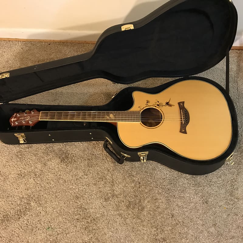 Crafters Twin Birds 32nd Anniversary TB-Bubinga Acoustic Electric Guitar