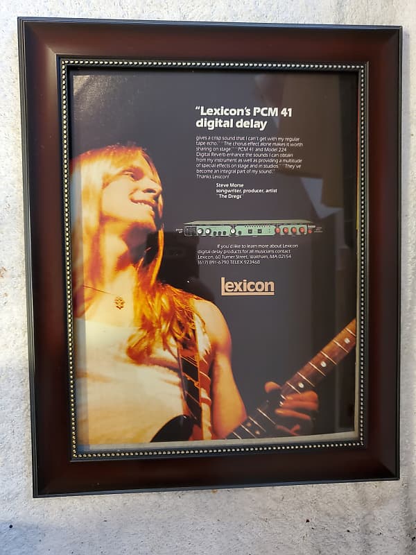 1982 Lexicon Effects Color Promotional Ad Framed Steve Morse Dixie Dregs Original image 1