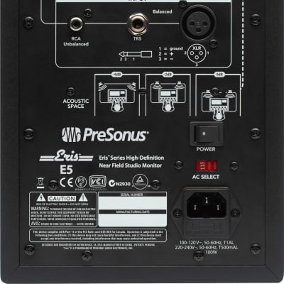 PreSonus Eris E5 2-Way 5" Active Studio Monitor (Single) image 2