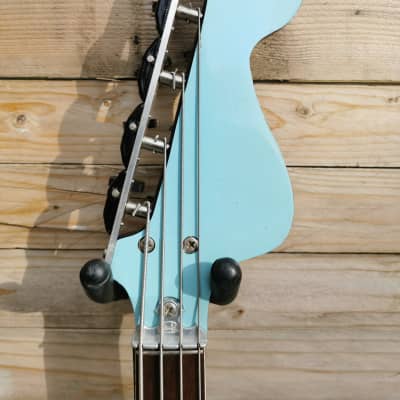 1965 Wandré Davoli Tigre 4-String Basso Light Blue With Hard Case image 10