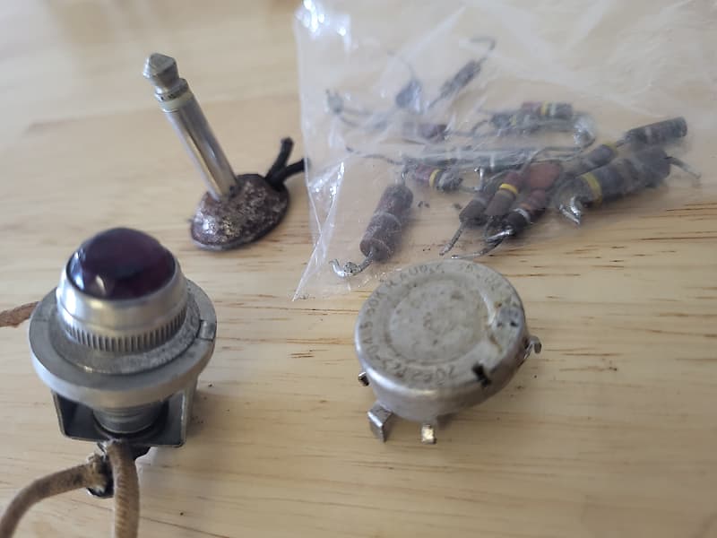 Fender amp light pilot light jewel bezel pre 1969 original Reverb