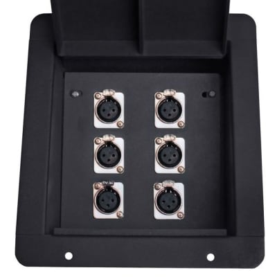 Elite Core FB6 Recessed Metal Stage Audio Pocket Floor Box w/6 XLR Female Plugs image 6