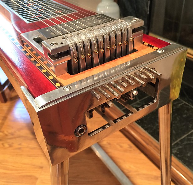 Speedy West Marlen S 10 Custom 2 Tone Burgandy Blonde Pedal Steel Guitar International shipping Reverb
