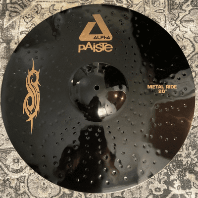 Paiste 20" Black Alpha Slipknot Edition Metal Ride Cymbal 2008 - 2016