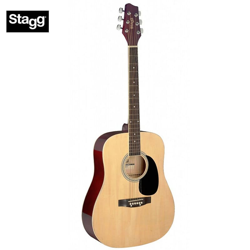 Stagg SA20D 3/4 N Dreadnought 1/2 Size Basswood Top Nato Neck 6