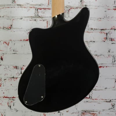 D'Angelico Premier Bedford SH Electric Guitar, Black Flake x4125 image 7