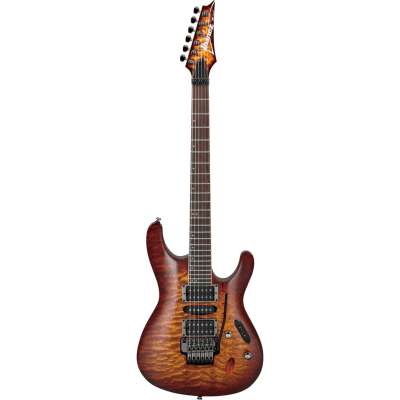 Ibanez S670QM （アーム、ソフトケース付き） Ibanez アイバニーズ S670QM DEB (Dragon Eye Burst) : 愛曲楽器