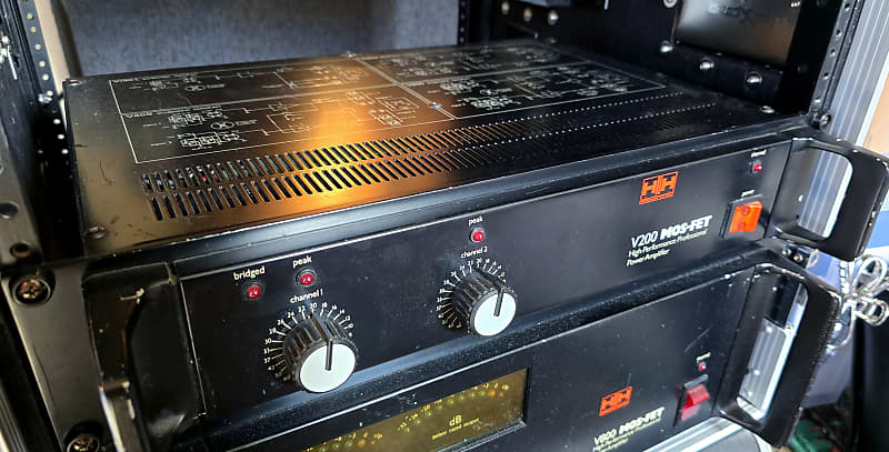 HH V200 Mosfet Stereo Power Amp 1980s Van Halen | Reverb