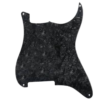 Stratocaster Blank Pickguard - Custom Screw and Pickup Layout DIY USA MEX - Black Pearl for sale