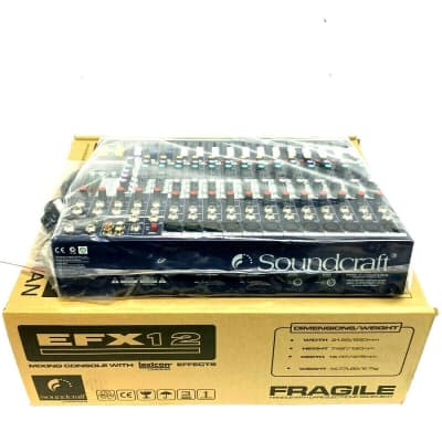 Soundcraft EFX12 12Ch Mixer With Lexicon Effects/W Rack Ear(One) image 10