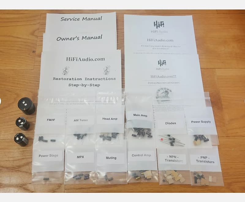 Pioneer SX-6000 restoration kit filter capacitor repair rebuild fix  			