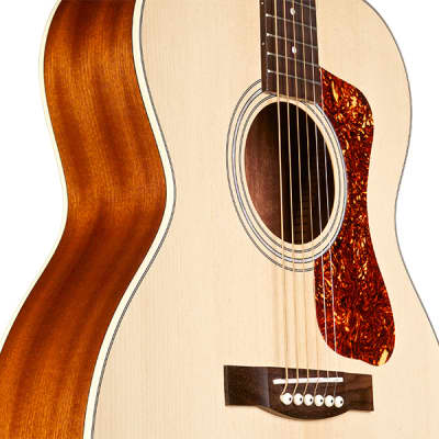 Guild OM-240E, Solid Sitka Spruce top, Mahogany B/S, Westerly Collection, Natural image 6