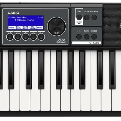 Casio CTS500 Portable Keyboard, 61 Keys - Black image 1