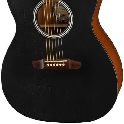 Fender Monterey Standard Acoustic Guitar. Walnut Fingerboard, Black Top image 1