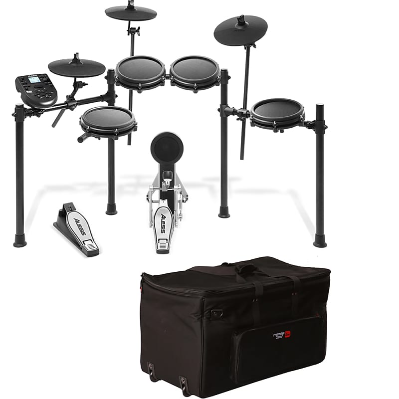 Alesis Nitro Mesh Kit, 8-Piece Electronic Drum Kit Mesh Heads w