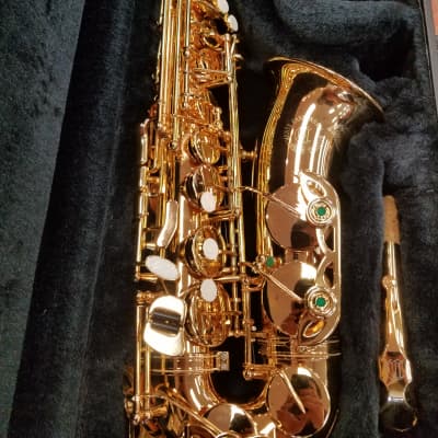 Cannonball AR9900 Royal Crown Professional Alto Sax Gold Lacquer image 5