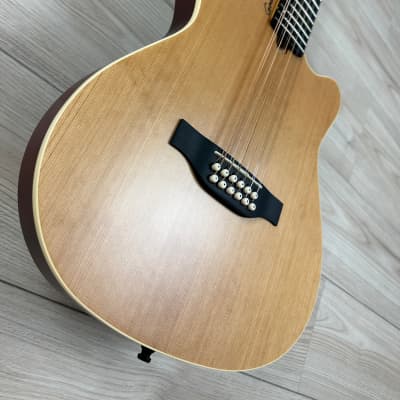 Godin 025343 A12 12-String Acoustic-Electric Guitar - Natural SG image 3