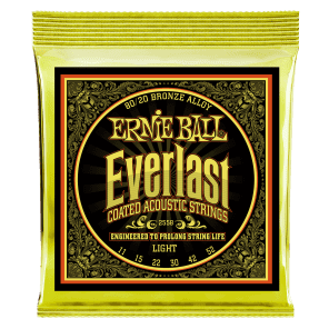 Ernie Ball 2558 Everlast 80/20 Bronze Light Coated Acoustic Guitar Strings (11-52)