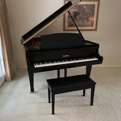 Nordiska 5' glossy black baby Grand Piano image 1