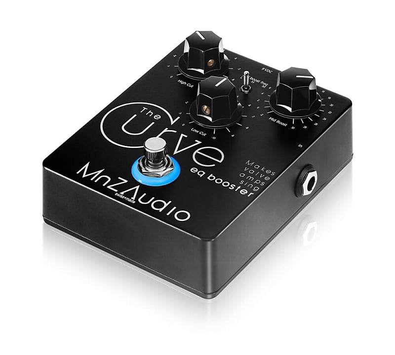 The Curve +32db Clean Eq Booster runs on 44 VDC Reverb