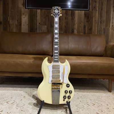 Gibson Custom Limited Edition Jimi Hendrix 1967 SG Custom 2020 Aged Polaris White image 1