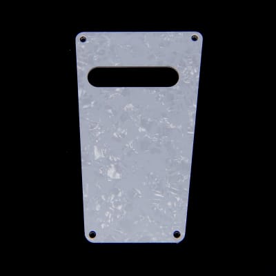 Custom Guitar tremolo backplate Cavity Cover Fits PRS SE Style, 4ply White Pearloid