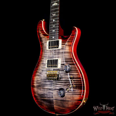 Paul Reed Smith PRS Wood Library 10 Top Custom 24-08 Brazilian Rosewood Board Charcoal Cherry Burst image 2
