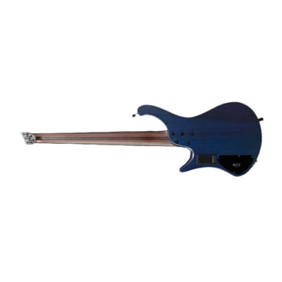 Ibanez EHB Ergonomic Headless Bass 5-String 24 Frets Electric Guitar (Right-Hand, Pacific Blue Burst Flat) image 4