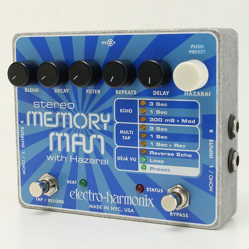 Electro-Harmonix STEREO MEMORY MAN WITH HAZARAI