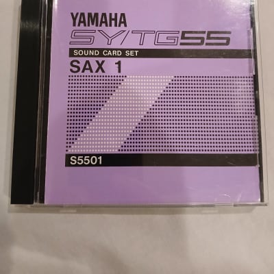 Yamaha Sax 1 Voice and Waveform Card Set In Case for SY / TG 55 Synths