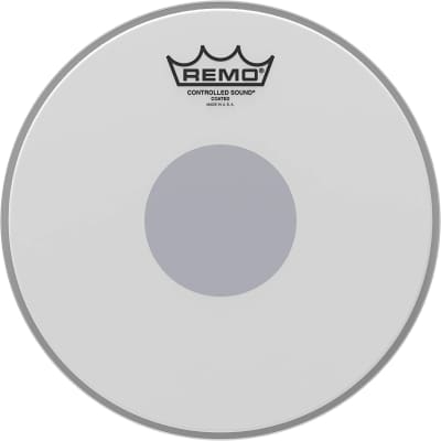 Remo 10" Controlled Sound Black Dot Batter, Coated image 1