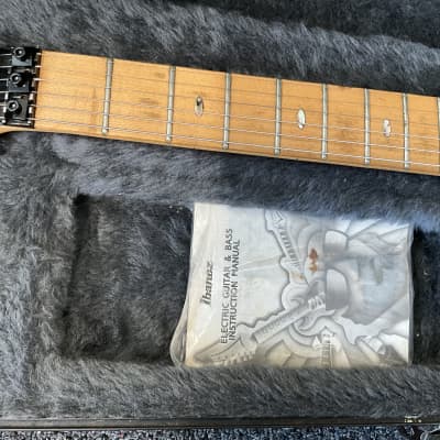 Ibanez 540SJM (jade metallic) solid body electric guitar made in Japan April 1992 in very good condition with original Ibanez prestige deluxe hard case with owners manual included. image 10