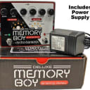 Electro Harmonix Deluxe Memory Boy Tap Tempo Analog Delay with Power Supply
