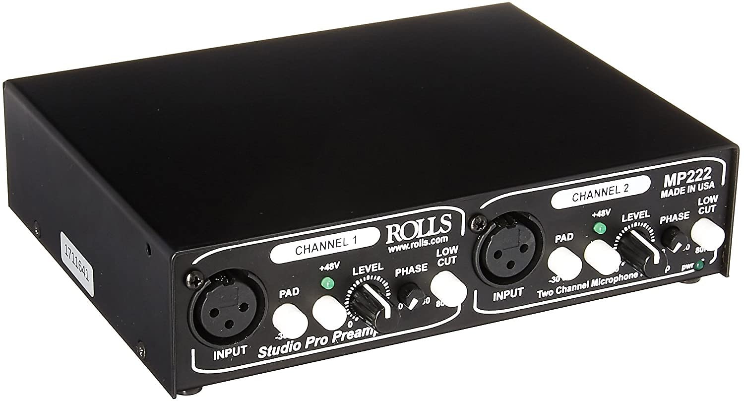 Rolls MP222 Two Channel Microphone Preamp Reverb