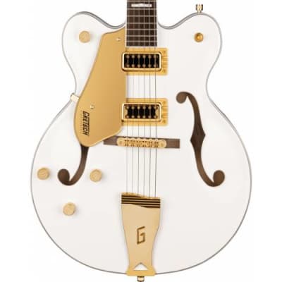 GRETSCH - G5422GLH ELECTROMATIC CLASSIC HOLLOW BODY DOUBLE-CUT WITH GOLD HARDWARE LEFT-HANDED LAUREL FINGERBOARD SNOWCREST WHITE image 1