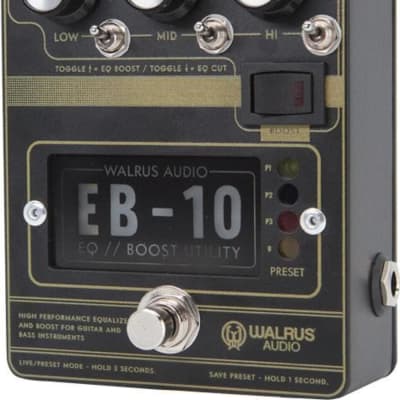 2022秋冬新作】 WALRUS AUDIO EB-10 PREAMP//EQ//BOOST エフェクター