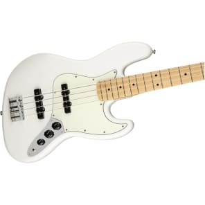 Fender Player Jazz 4-String Electric Bass Maple Fingerboard Polar White image 4