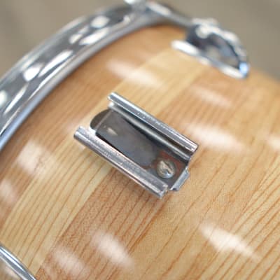 70s Ludwig 9x13" 3-Ply Concert Tom Blue/Olive Pointy Badge (Butcher Block) image 8
