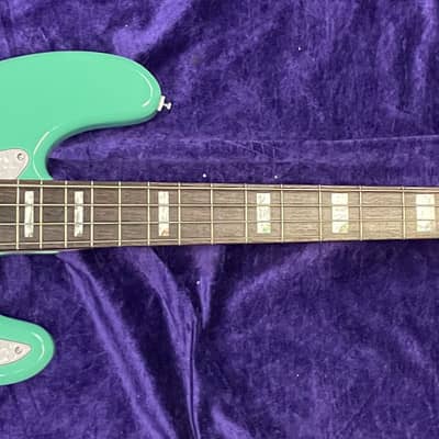 Lakland Skyline 44-64 Custom, Seafoam Green w/ Rosewood *1.5" Nut / Thin Neck Specs image 2