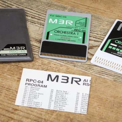Korg RSC-04S Orchestra 1 ROM Card Set for M3R RPC-04/MSC-04 image 3